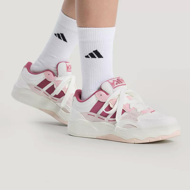 Women'S Shoes Pink Adidas - 아디다스 여성 화이트 핑크 웨이브 두꺼운