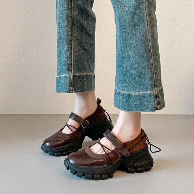 Women Shoes Sneakers - 뉴 레트로 발레 메리 제인 슈즈
