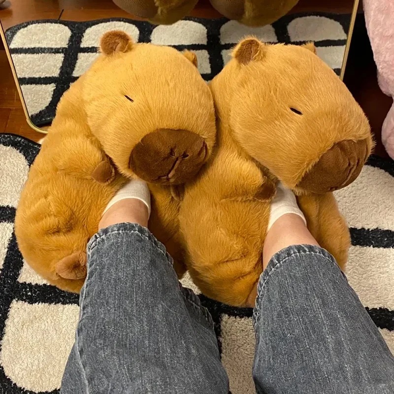 Women Shoes For Winter - 참신 capybara 슬리퍼 남여 동물 슬라이드