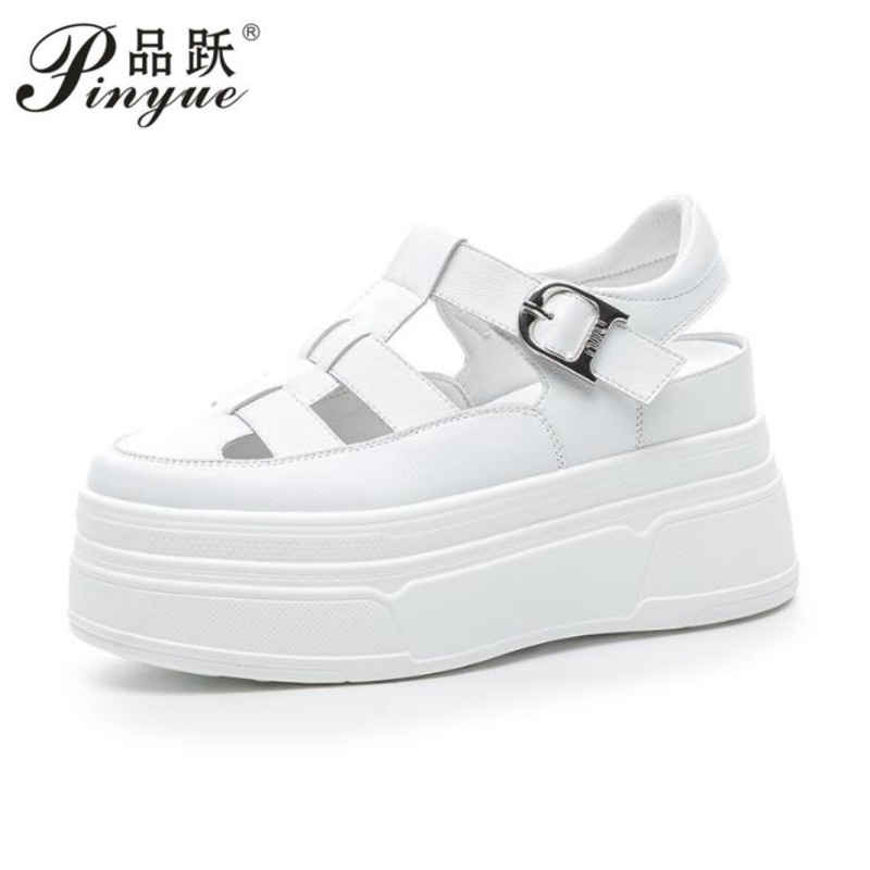 Women Shoes Sneakers - 8.5cm 속이 빈 풀 소가죽 여성