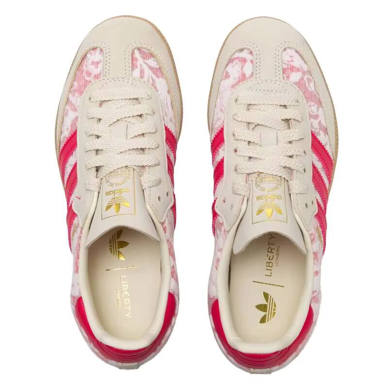 Women'S Shoes Pink Adidas - 여성 핑크 플로럴 프린트 로우탑 스니커즈