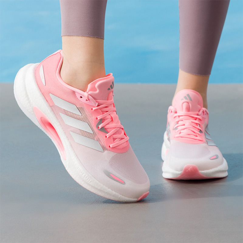 Women'S Shoes Pink Adidas - 아디다스 그라디언트 핑크 화이트 쿠션 운동화