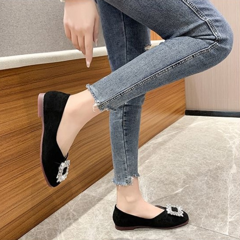 Women'S Shoes In Wide Width - 35-42 여성용 와이드 폭 플랫 슈즈