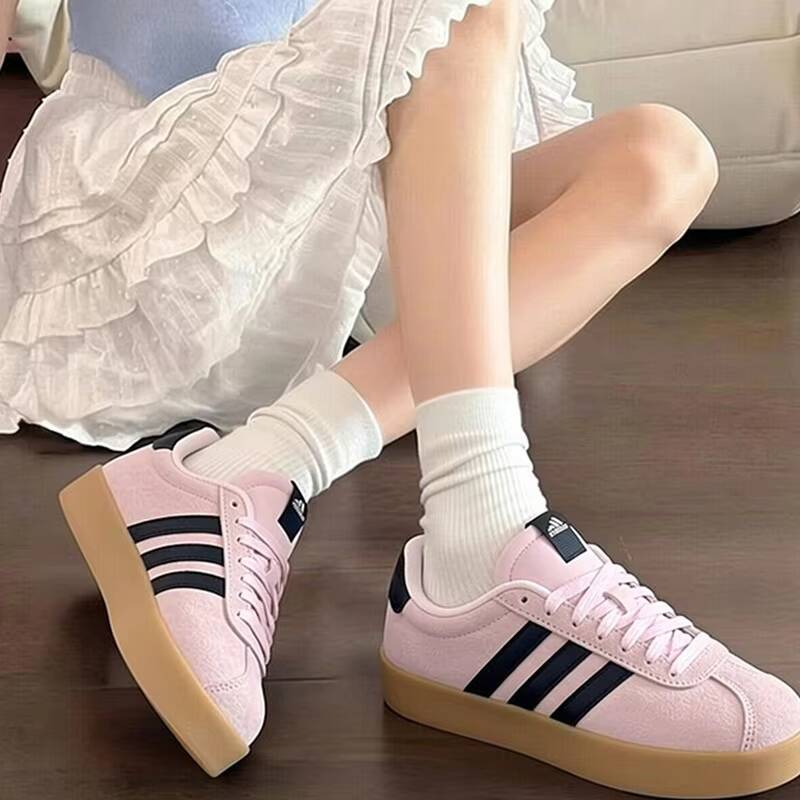 Women'S Shoes Pink Adidas - 여성용 로우 아디다스 탑 스케이트보드 스니커즈