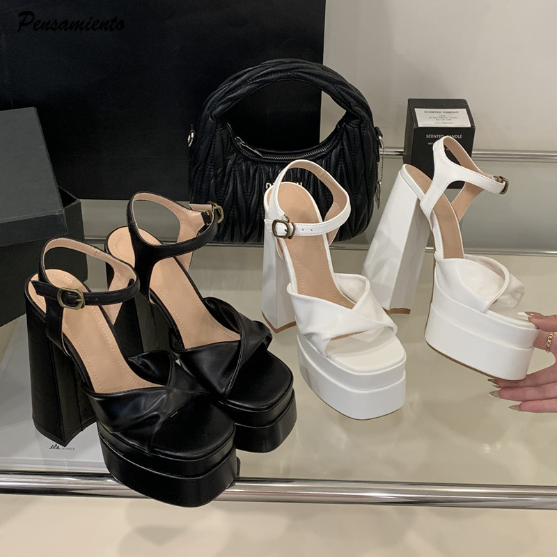 Women Shoes Formal - 스타 스타일 패션 더블 플랫폼 웨지
