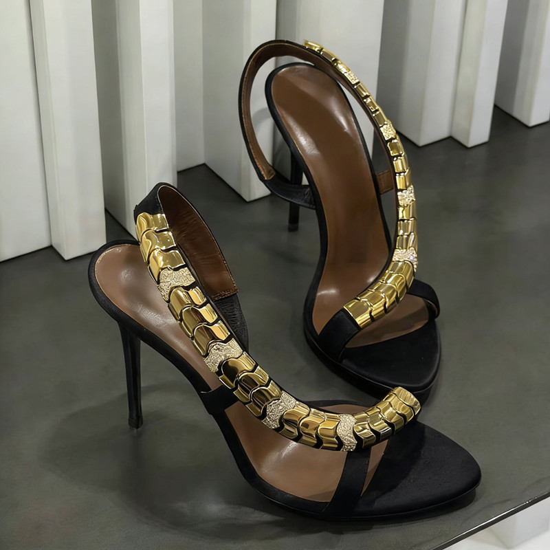 럭셔리 라인스톤 스팽글 새틴 여성 글래디에이터 샌들 패 - Women Shoes Formal 리뷰 및 가격