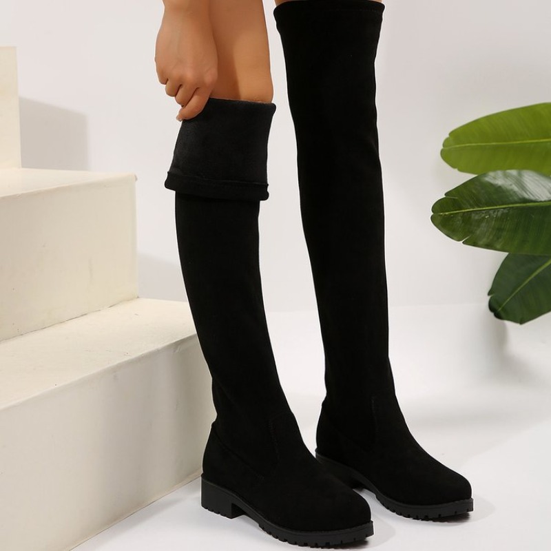 여성용 오버니 부츠 허벅지까지 오는 스트레치 스웨이드  - Sock Boot Women 리뷰 및 가격