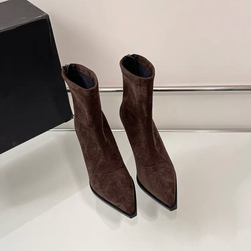 뾰족한 여성용 하이힐 앵클 부츠 2025 패션 우아한  - Sock Boot Women 리뷰 및 가격