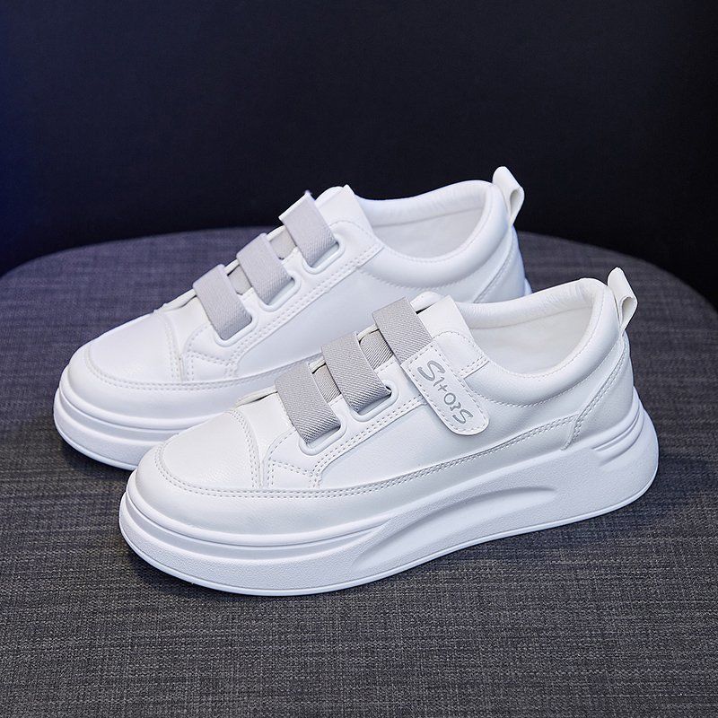 여성을위한 다목적 흰색 하이 탑 스니커즈 가을 매직 벨 - Women Shoes Must Have 리뷰 및 가격