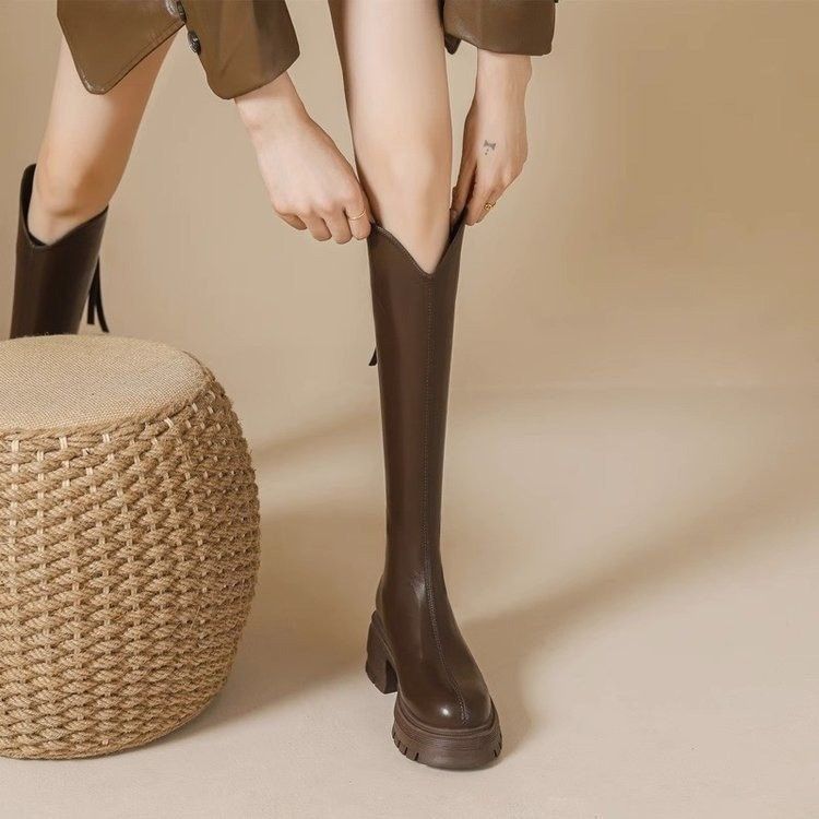 롱부츠 2025 가을 신상품, 두꺼운 니하이 나이트 부 - Sock Boot Women 리뷰 및 가격