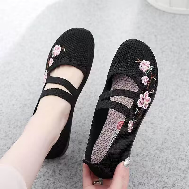 여성용 부드러운 바닥 니트 통기성 캐주얼 신발, 올드  - Women Shoes Jeans 리뷰 및 가격