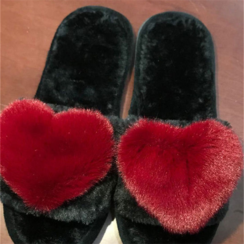crriflz 여성용 플러시 하트 슬리퍼 따뜻한 실내  - Women Shoes For Winter 리뷰 및 가격
