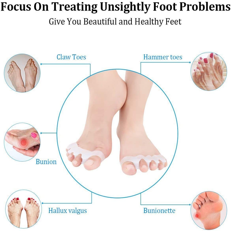 1쌍 실리콘 발가락 분리기 해머 토 부니언 젤 쿠션 요 - Women'S Shoes With Bunions 리뷰 및 가격