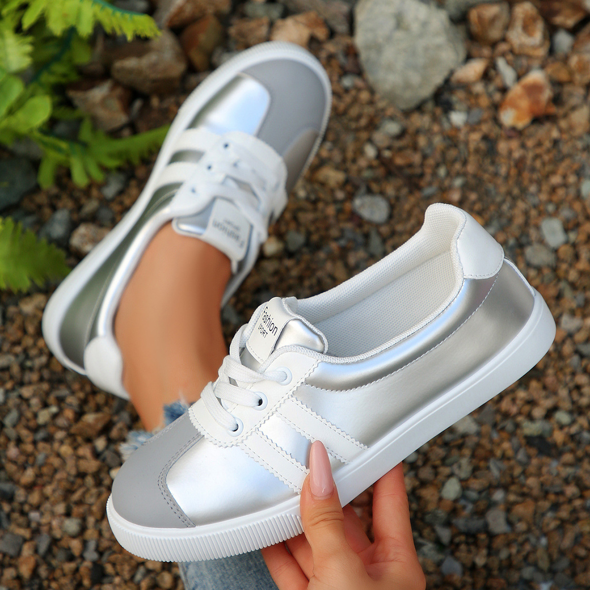 한국 스타일 여성 봄 가을 운동화 통기성 편안한 두꺼운 - Women Shoes Sale 리뷰 및 가격