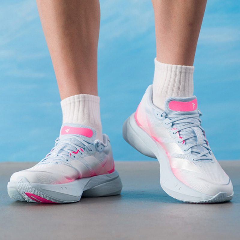 새로운 아디다스 핑크 화이트 블루 러닝화 여성 남성용  - Women'S Shoes Pink Adidas 리뷰 및 가격