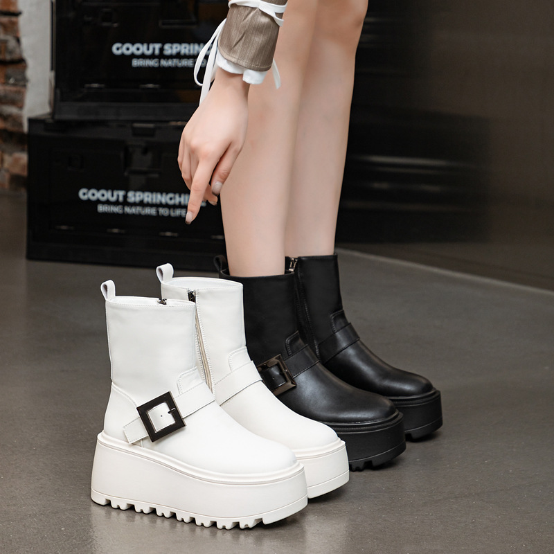 8cm 2026 마이크로 화이버 가죽 여성용 벌커나이즈 - Women Shoes Boots 리뷰 및 가격