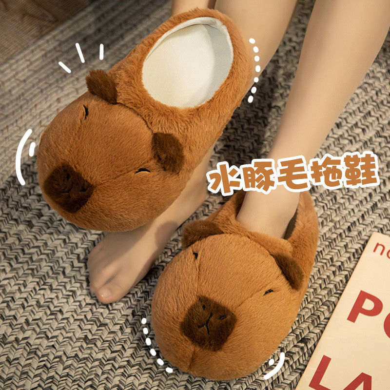 참신 capybara 슬리퍼 남여 동물 슬라이드 신발  - Women Shoes For Winter 리뷰 및 가격