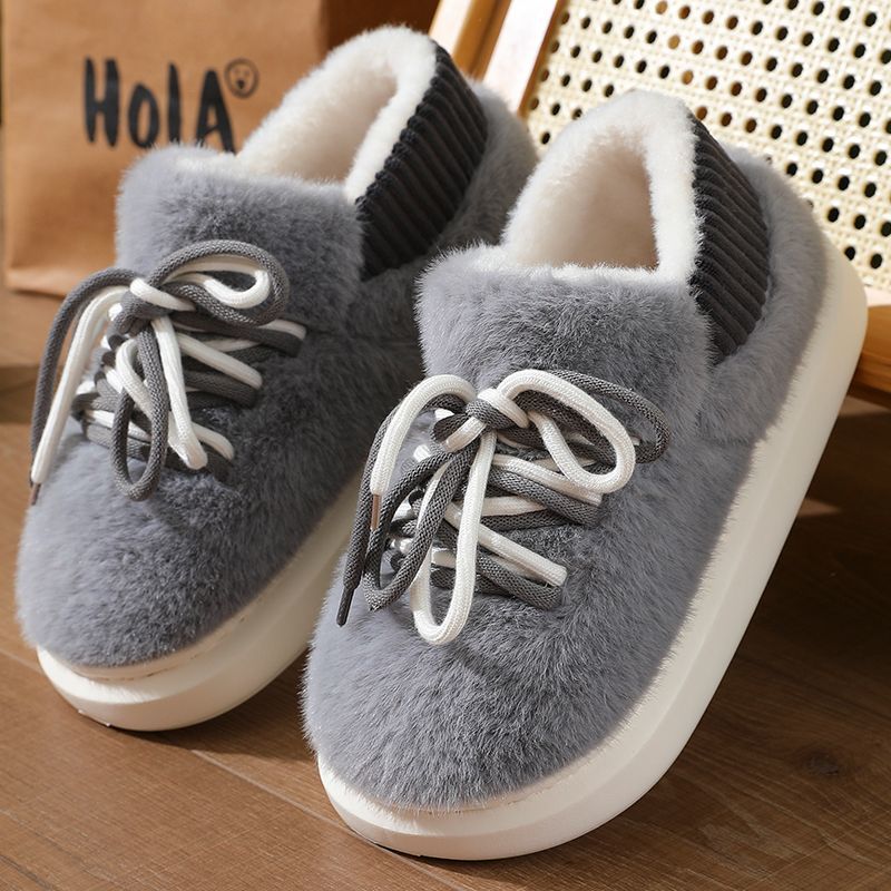 새로운 입체 풀랩 슬리퍼 홈 플러피 코튼 슈즈 2025 - Women Shoes For Winter 리뷰 및 가격