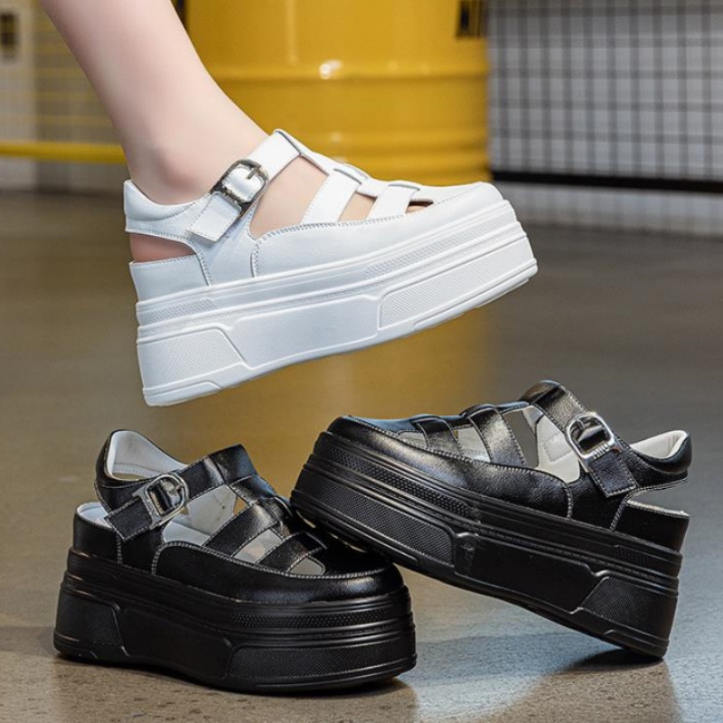 8.5cm 속이 빈 풀 소가죽 여성 여름 신발 플랫폼  - Women Shoes Sneakers 리뷰 및 가격