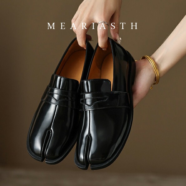 블랙 타비 슈즈 스플릿 토 패턴트 가죽 로퍼 여성용 논 - Women'S Shoes In Wide Width 리뷰 및 가격
