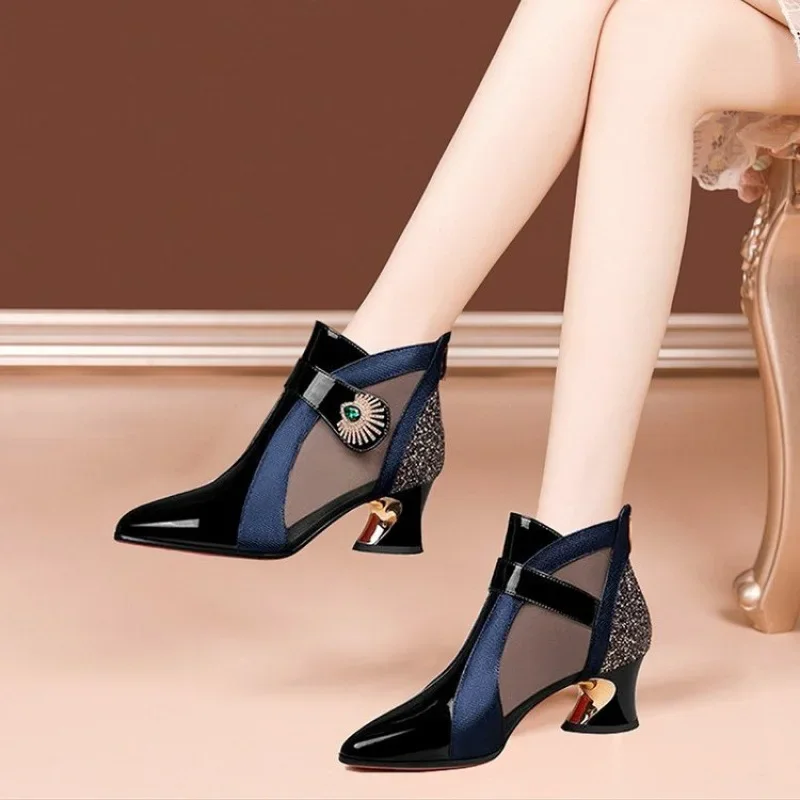 라인 석 장식과 여름 통기성 여성 샌들 여성 펌프 레트 - Women Shoes Jeans 리뷰 및 가격