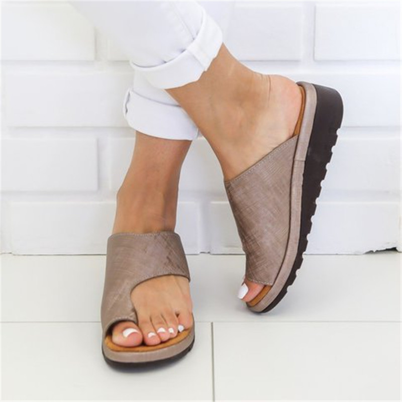 여성 샌들 새로운 여성 신발 편안한 플랫폼 플랫 솔 정 - Women'S Shoes With Bunions 리뷰 및 가격