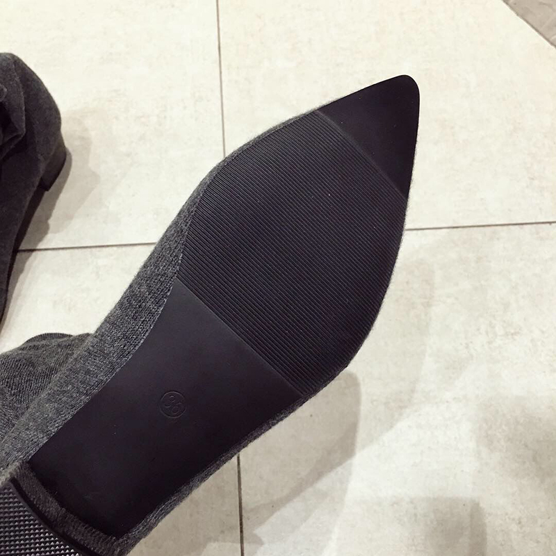 블랙 로우힐 슈즈 여성용 스트레치 양말 오버니 부츠 가 - Sock Boot Women 리뷰 및 가격
