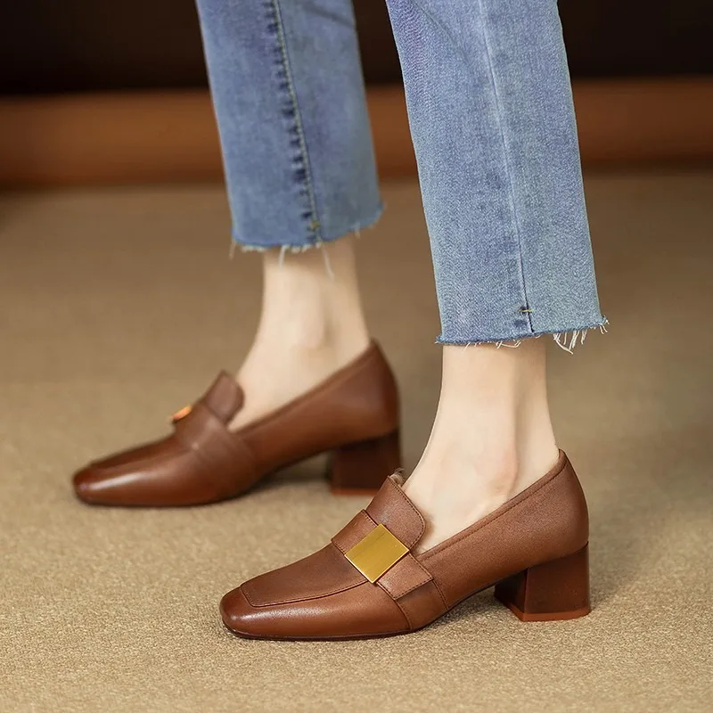 여성 패션 가죽 펌프스 우아한 슬립온 데일리 슈즈 신상 - Women Shoes Jeans 리뷰 및 가격