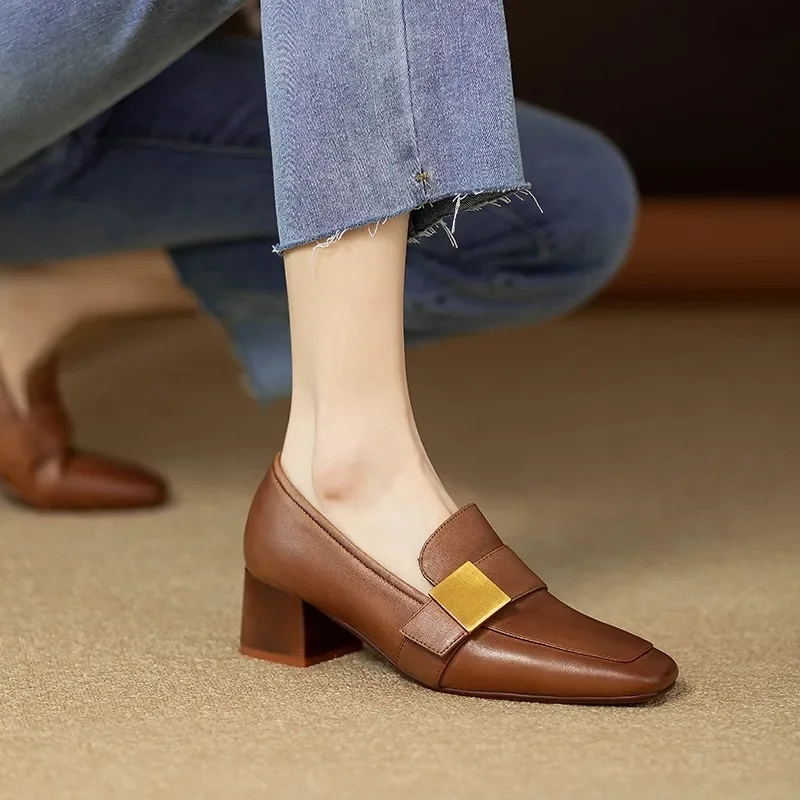 여성 패션 가죽 펌프스 우아한 슬립온 데일리 슈즈 신상 - Women Shoes Jeans 리뷰 및 가격