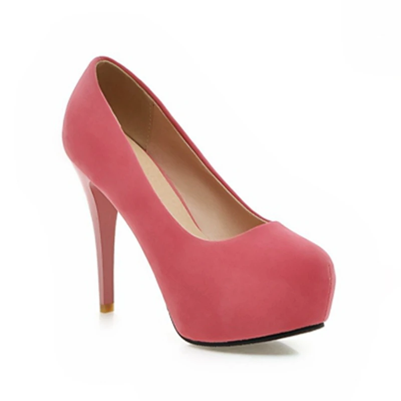 우아한 패션 빅 사이즈 33-45 라운드 발가락 하이힐 - Women Shoes Jd 리뷰 및 가격