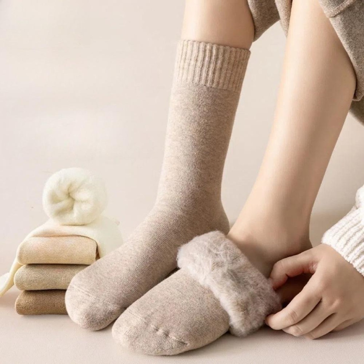 1쌍 겨울용 따뜻한 보온 양말 여성용 두꺼운 단열 발열 - Sock Boot Women 리뷰 및 가격