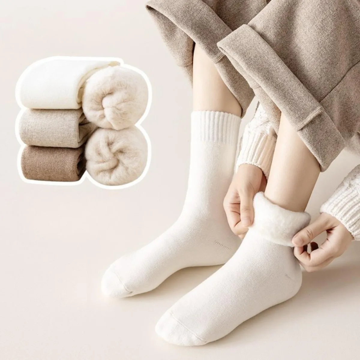 1쌍 겨울용 따뜻한 보온 양말 여성용 두꺼운 단열 발열 - Sock Boot Women 리뷰 및 가격