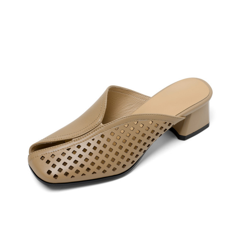 힐 슬리퍼  두꺼운 굽  슬립온  큰 사이즈  여성용  - Women'S Shoes In Wide Width 리뷰 및 가격