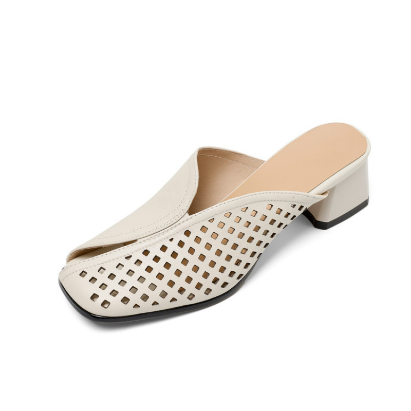 힐 슬리퍼  두꺼운 굽  슬립온  큰 사이즈  여성용  - Women'S Shoes In Wide Width 리뷰 및 가격