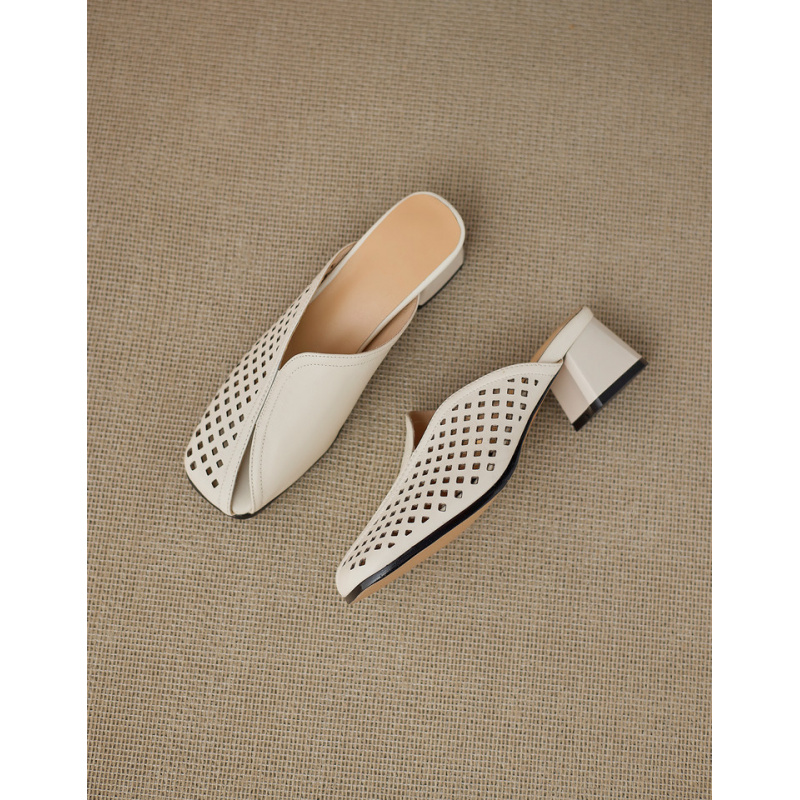 힐 슬리퍼  두꺼운 굽  슬립온  큰 사이즈  여성용  - Women'S Shoes In Wide Width 리뷰 및 가격