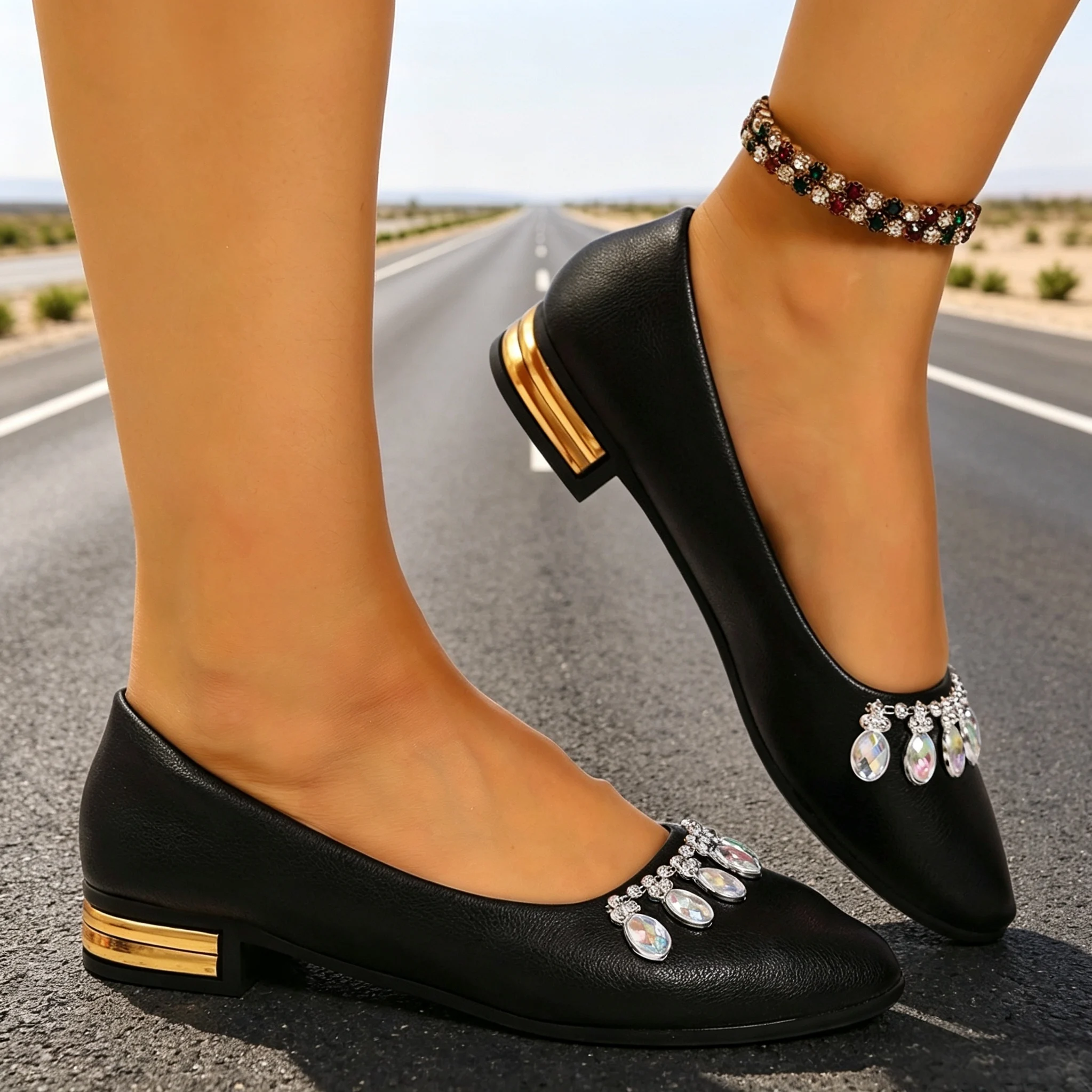 여성 플랫 포인티드 토 발레 슈즈 플러스 사이즈 플랫  - Women Shoes Sale 리뷰 및 가격