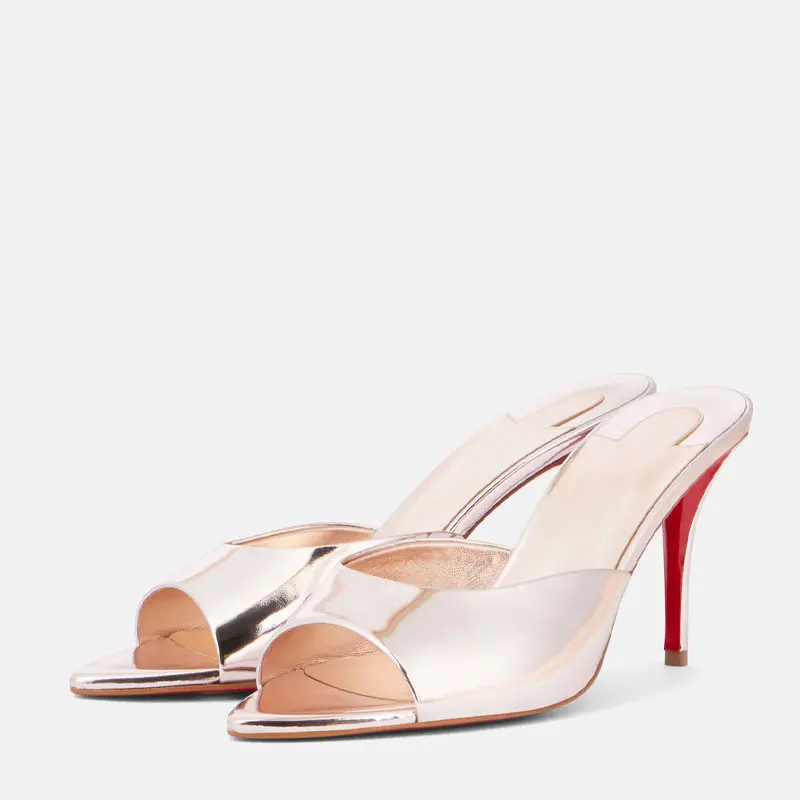여성용 신발 새로운 뾰족한 오픈 토 로마 샌들 메탈 섹 - Women'S Shoes Veja 리뷰 및 가격