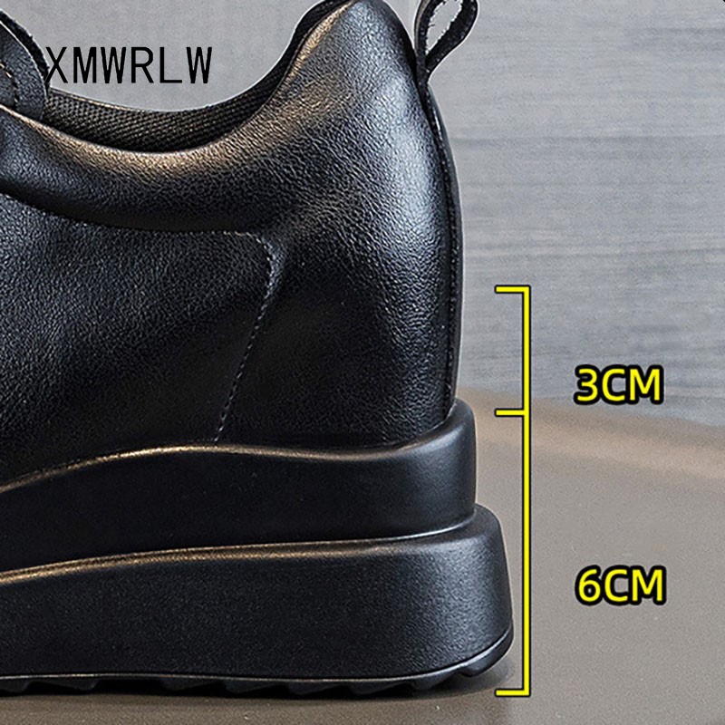 XMWRLW 여성 가을 ​​겨울 신발 정품 가죽 숨겨진 - Women Shoes Sale 리뷰 및 가격