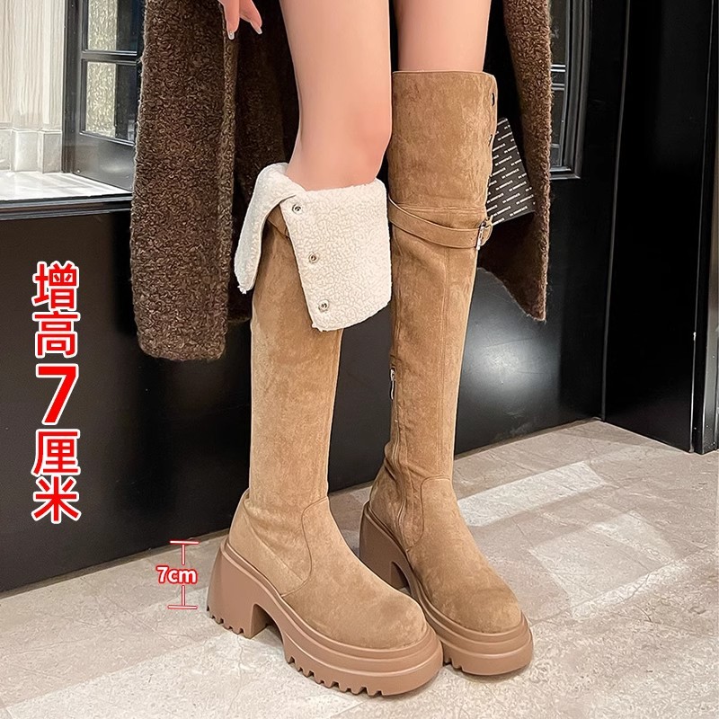 무릎 위까지 오는 부츠 2025 레트로 웨스턴 부츠 여 - Sock Boot Women 리뷰 및 가격