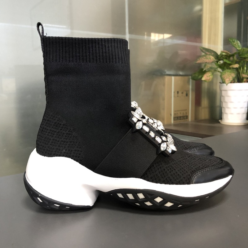 패션 디자이너 여성 신발 여성용 럭셔리 라인스톤 청키  - Sock Boot Women 리뷰 및 가격