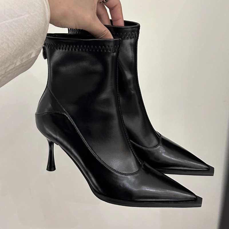 가을 겨울 여성 슬림 앵클 부츠 패션 우아한 뾰족한 앞 - Women Shoes Nb 리뷰 및 가격