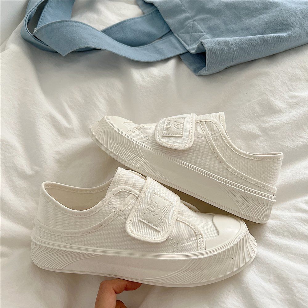 여름 필수템 통기성 메쉬 화이트 스니커즈 벨크로 클로저 - Women Shoes Must Have 리뷰 및 가격