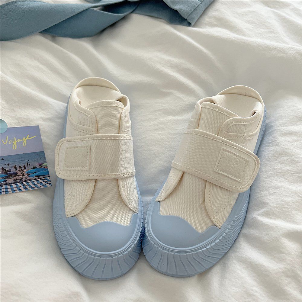 여름 필수템 통기성 메쉬 화이트 스니커즈 벨크로 클로저 - Women Shoes Must Have 리뷰 및 가격