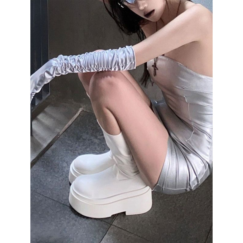 2025년 여름 여성용 두꺼운 밑창 롱 부츠 얇은 하이 - Sock Boot Women 리뷰 및 가격
