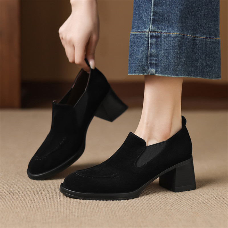새로운 봄/가을 양 스웨이드 여성 신발 패션 레트로 라 - Women'S Shoes Navy Blue 리뷰 및 가격