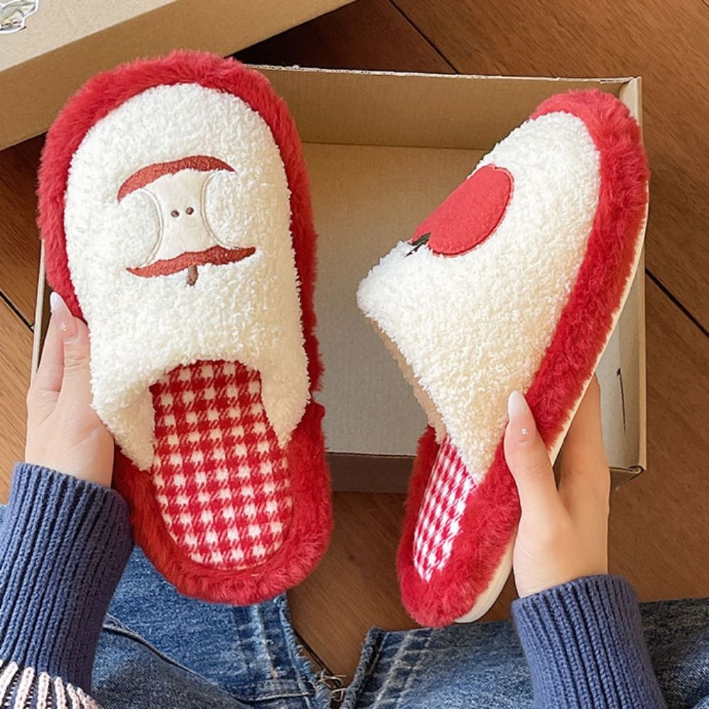패션 그리드 스트라이프 귀여운 슬리퍼 미끄럼 방지 부드 - Women Shoes For Winter 리뷰 및 가격