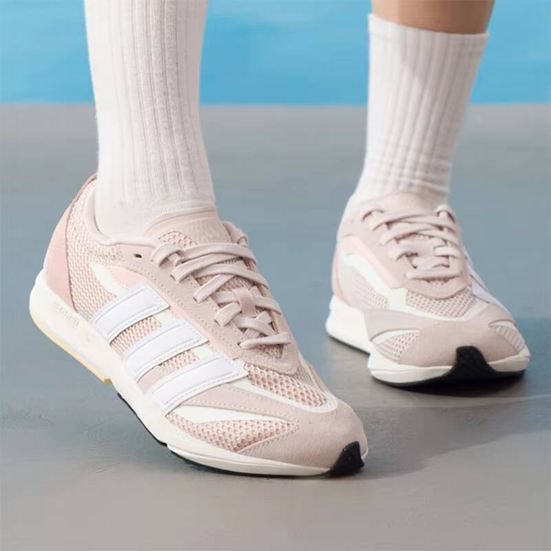 인기 아디다스 라이트 핑크 스웨이드 메쉬 레트로 러닝  - Women'S Shoes Pink Adidas 리뷰 및 가격