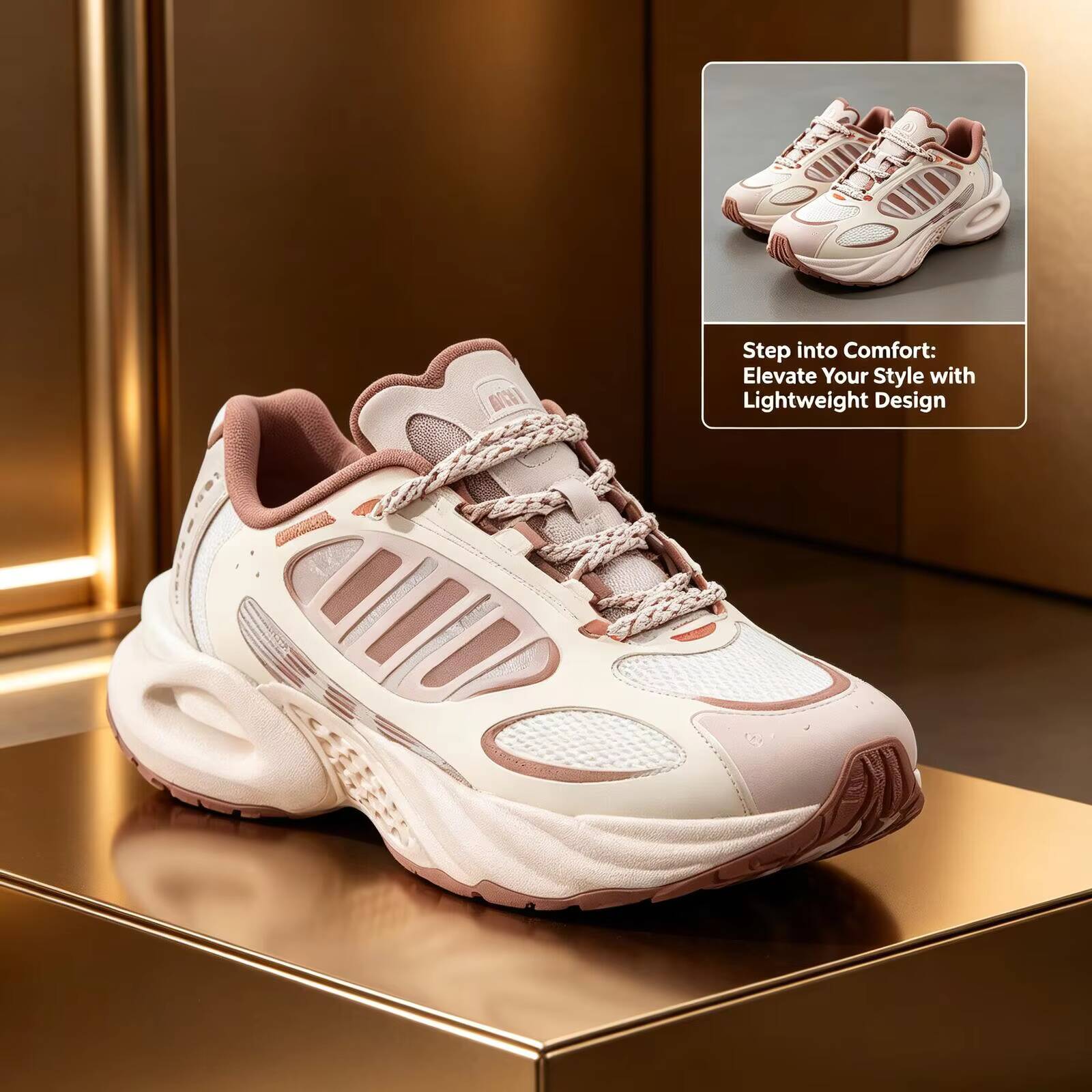 새로운 아디다스 여성 베이지 핑크 할로우 청키 아빠 스 - Women'S Shoes Pink Adidas 리뷰 및 가격