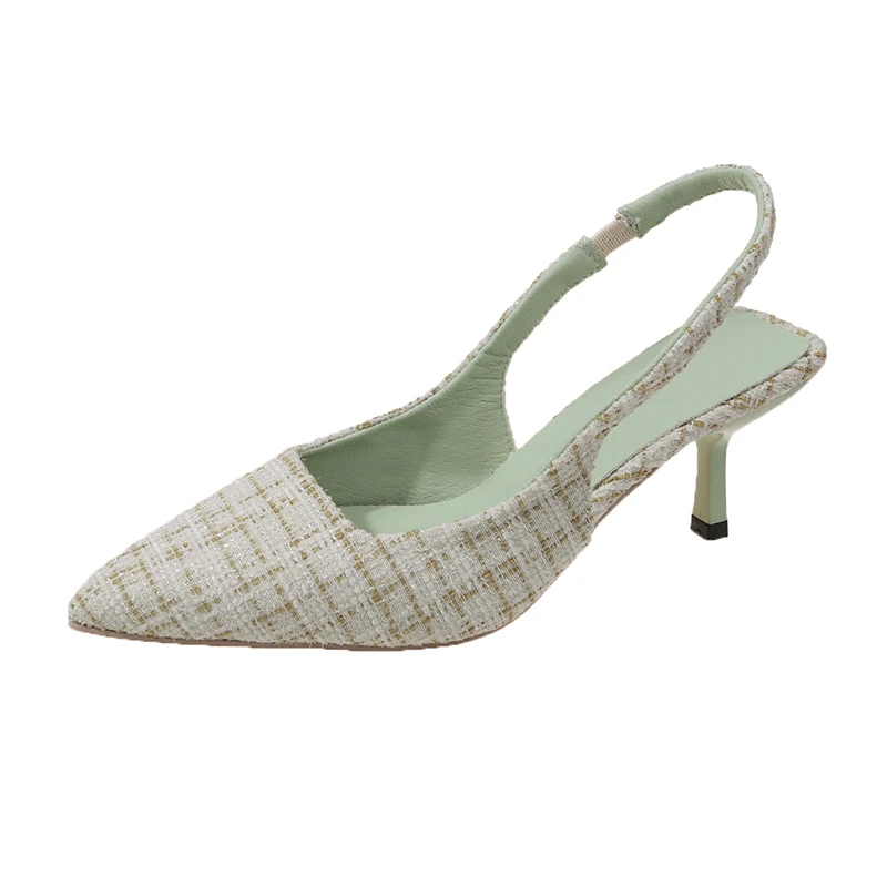 여성을위한 바다 소금 블루 지적 하이힐 샌들 백 중공  - Women'S Shoes Navy Blue 리뷰 및 가격