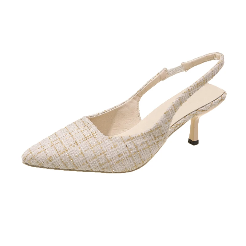 여성을위한 바다 소금 블루 지적 하이힐 샌들 백 중공  - Women'S Shoes Navy Blue 리뷰 및 가격